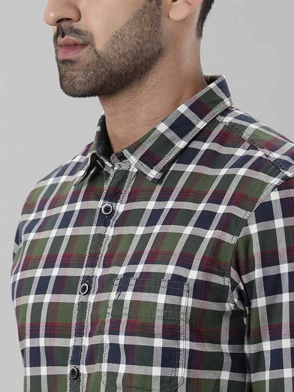 Indian Terrain Men Green Shirt